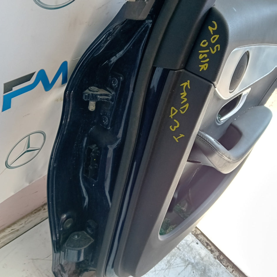 MERCEDES C-CLASS W205 SLN DRIVER REAR DOOR OSR BLUE 2014 ON COMPLETE FMD431