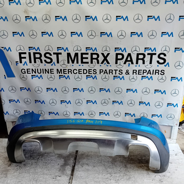 MERCEDES BENZ GLA X156 REAR BUMPER BLUE 2014-19 A1568852425 FMX119