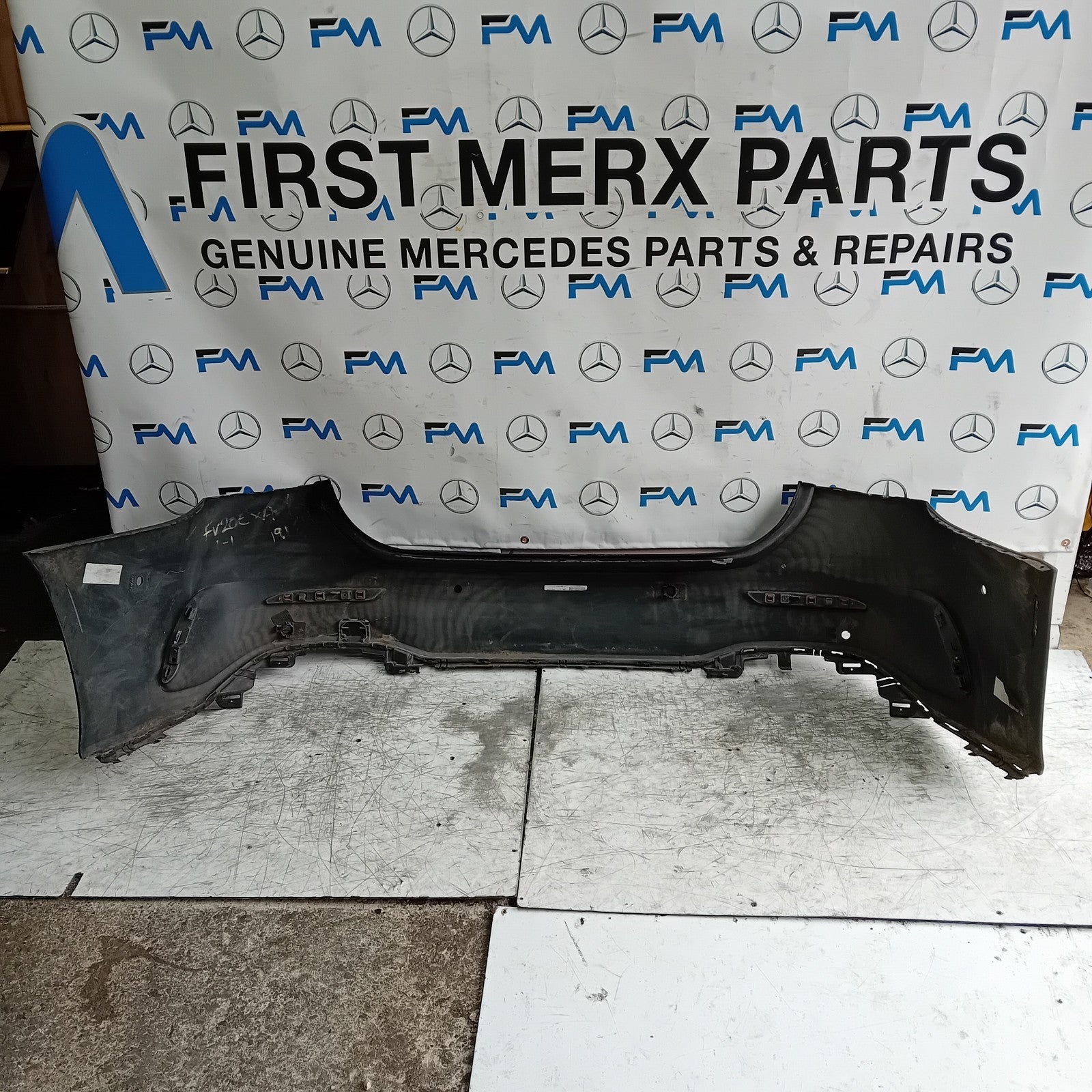 MERCEDES BENZ  A-CLASS W177 REAR BUMPER 2018 BLACK FMX21