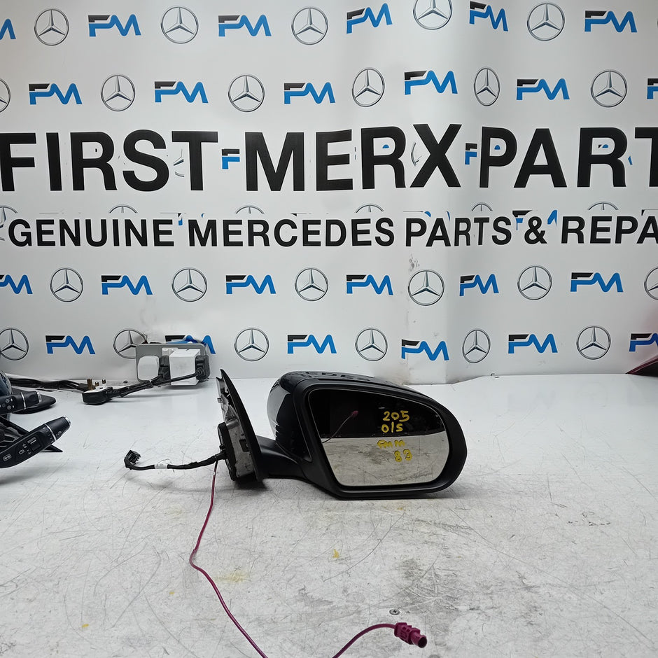MERCEDES BENZ C-CLASS W205 DRIVER WING MIRROR OS GREY  A2058101616 FMM83
