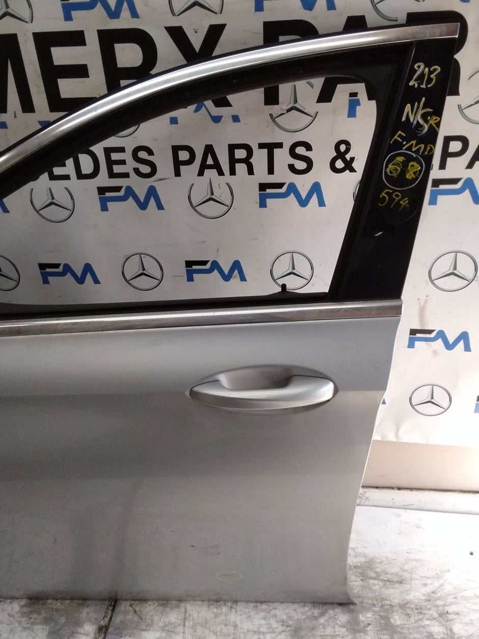 MERCEDES E-CLS W213 SLN PASSENGER FRONT DOOR NSF SILVER 2016-20 COMPLETE FMD594