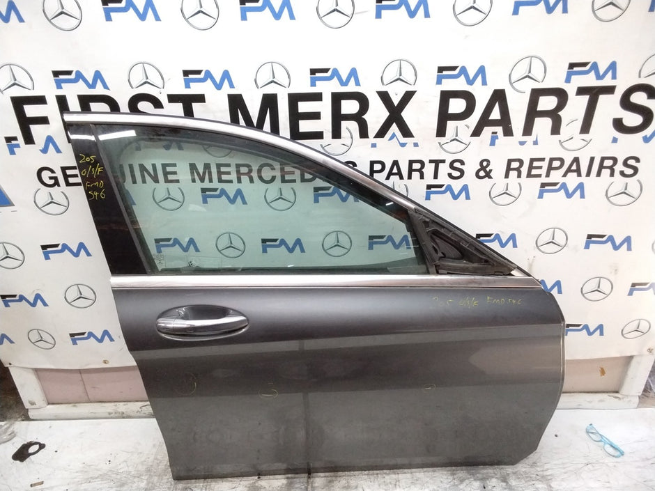MERCEDES C-CLASS W205 SLN DRIVER FRONT DOOR OSF GREY COMPLETE 2014-21 FMD546