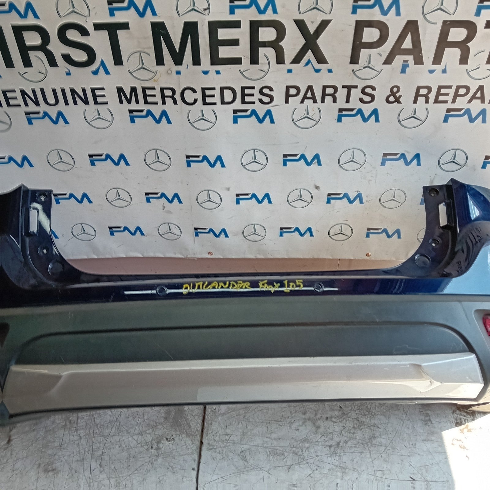MITSUBISHI OUTLANDER MK3 REAR BUMPER BLUE 2013 COMPLETE FMX105