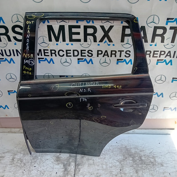 MITSUBISHI OUTLANDER MK3 PASSENGER REAR DOOR NSR 2013 BLACK FMD498