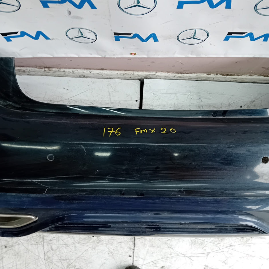 MERCEDES BENZ  A-CLASS W176 REAR BUMPER A1768803400 2016 BLACK COMPLETE FMX20