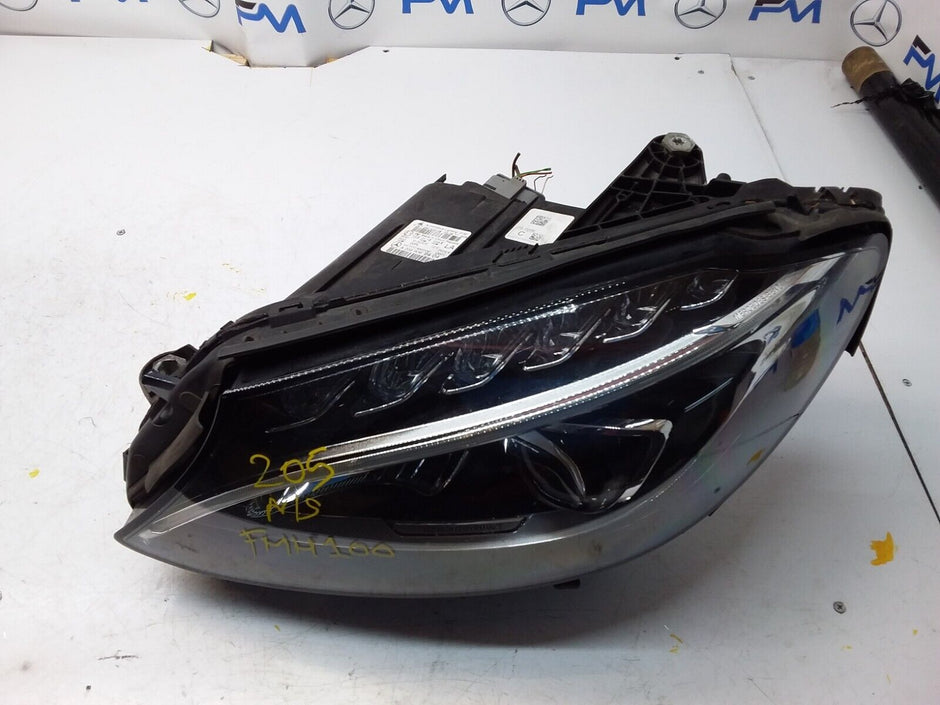 2017 MERCEDES C CLASS W205 HEADLIGHT FACELIFT PASSENGER NS A2059069404 FMH100