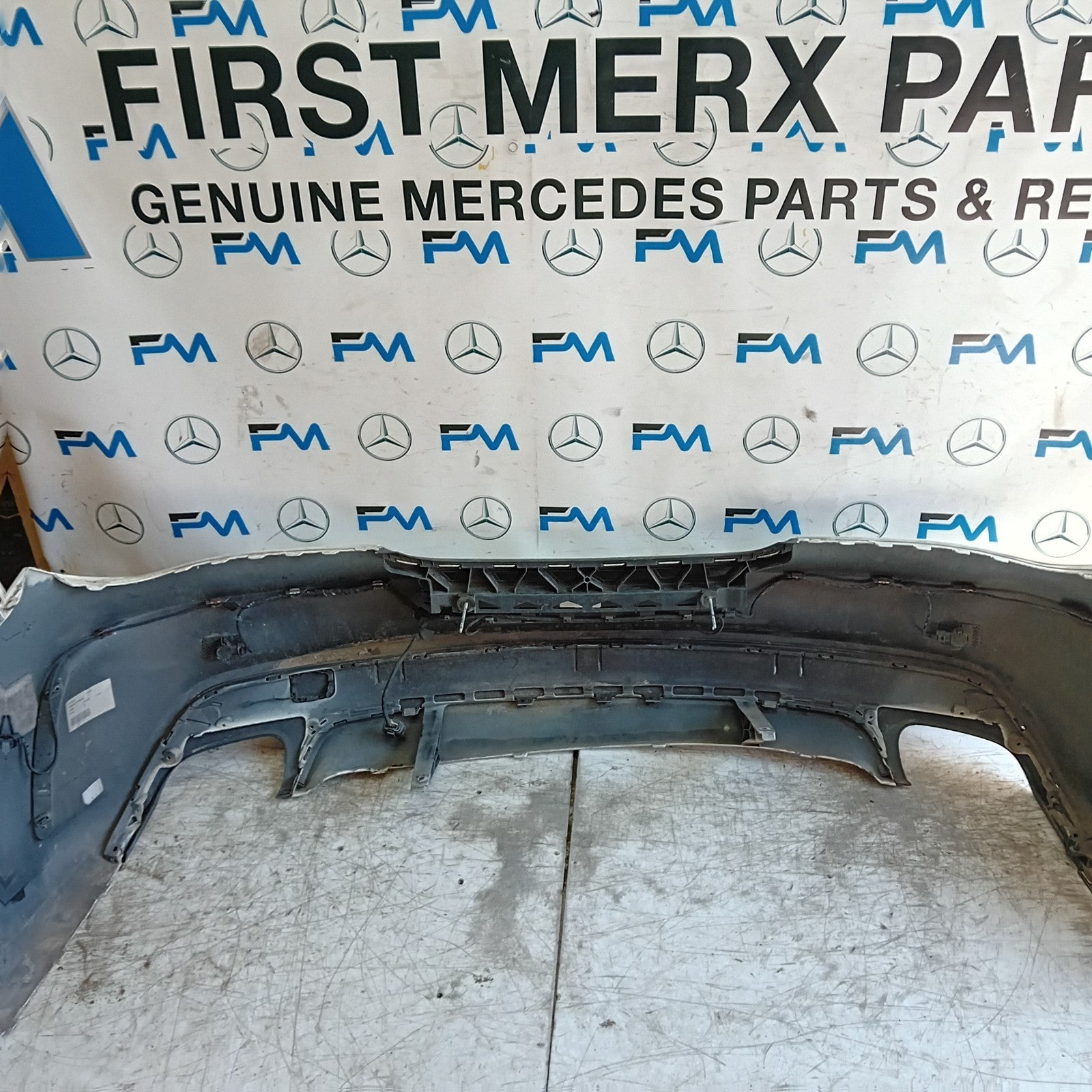 MERCEDES BENZ CLA W117  REAR BUMPER A1178850965 2016 WHITE COMPLETE FMX162