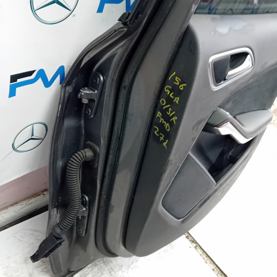 MERCEDES BENZ GLA X156 DRIVER REAR DOOR OSR 2014-19 GREY COMPLETE FMD271