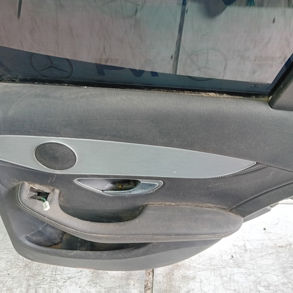 MERCEDES C-CLASS W205 SLN PASSENGER REAR DOOR NSR BLACK 2014 ON COMPLETE FMD376