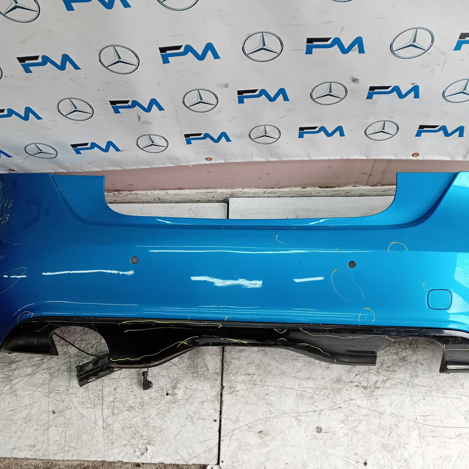 MERCEDES BENZ  A-CLASS W176 REAR BUMPER A1768850125 2012-18 BLUE FMX13