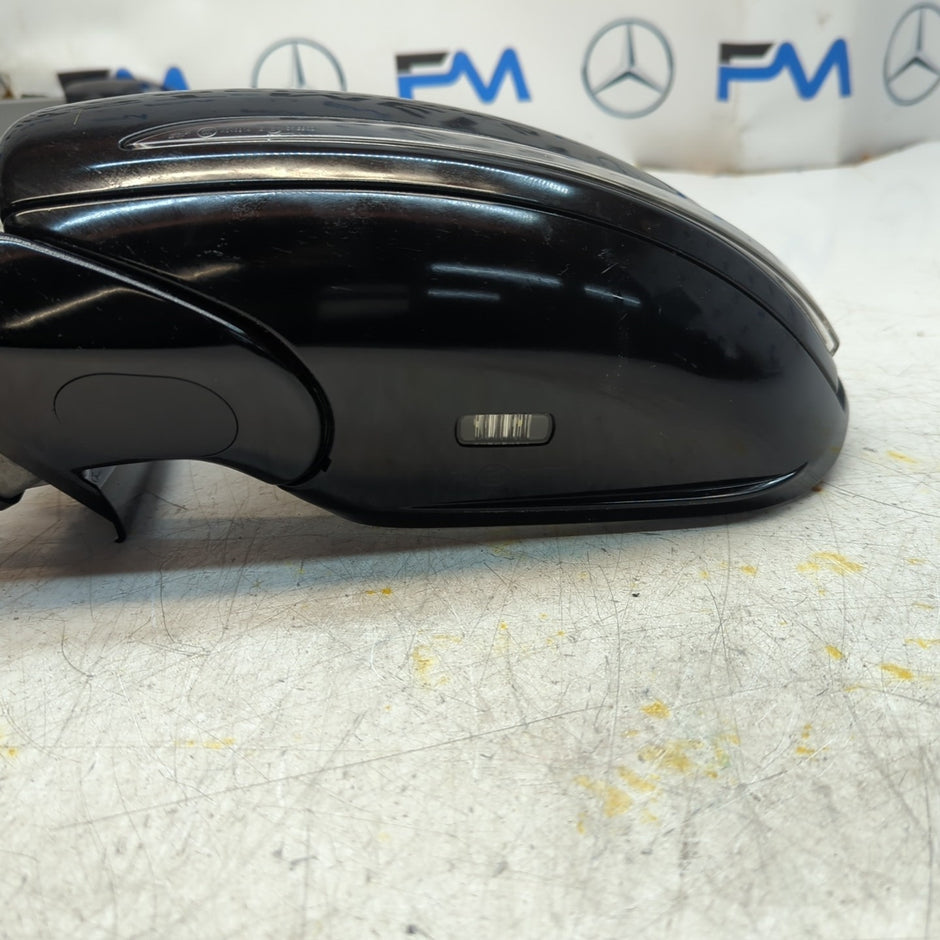 MERCEDES E-CLASS W213 PASSENGER WING MIRROR NS BLACK A2138102500 FMM78