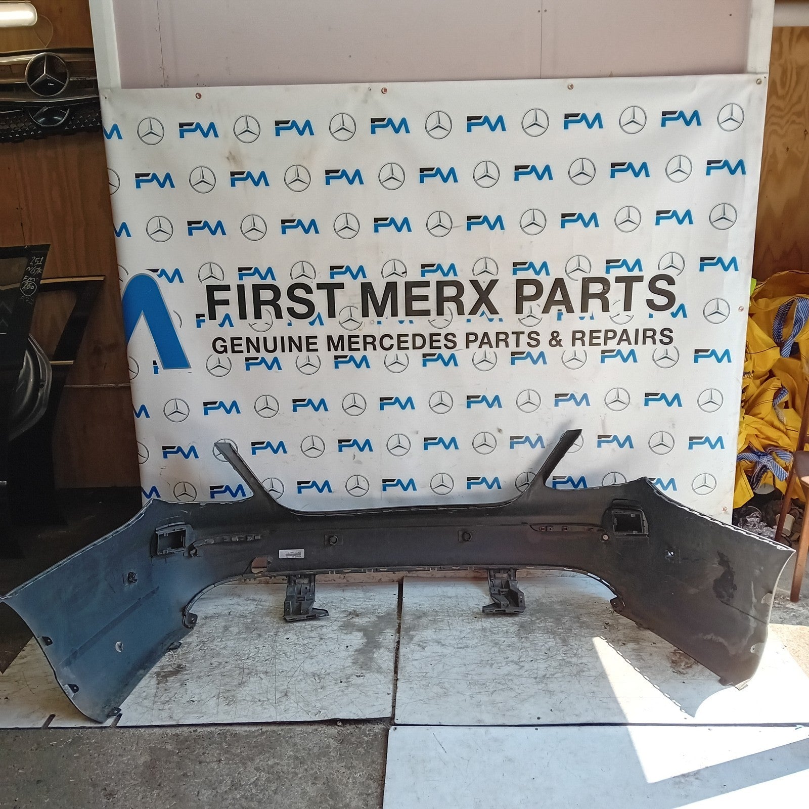 MERCEDES BENZ E-CLASS W213 SALOON GREY REAR BUMPER 2016 ON A2138850025 FMX97