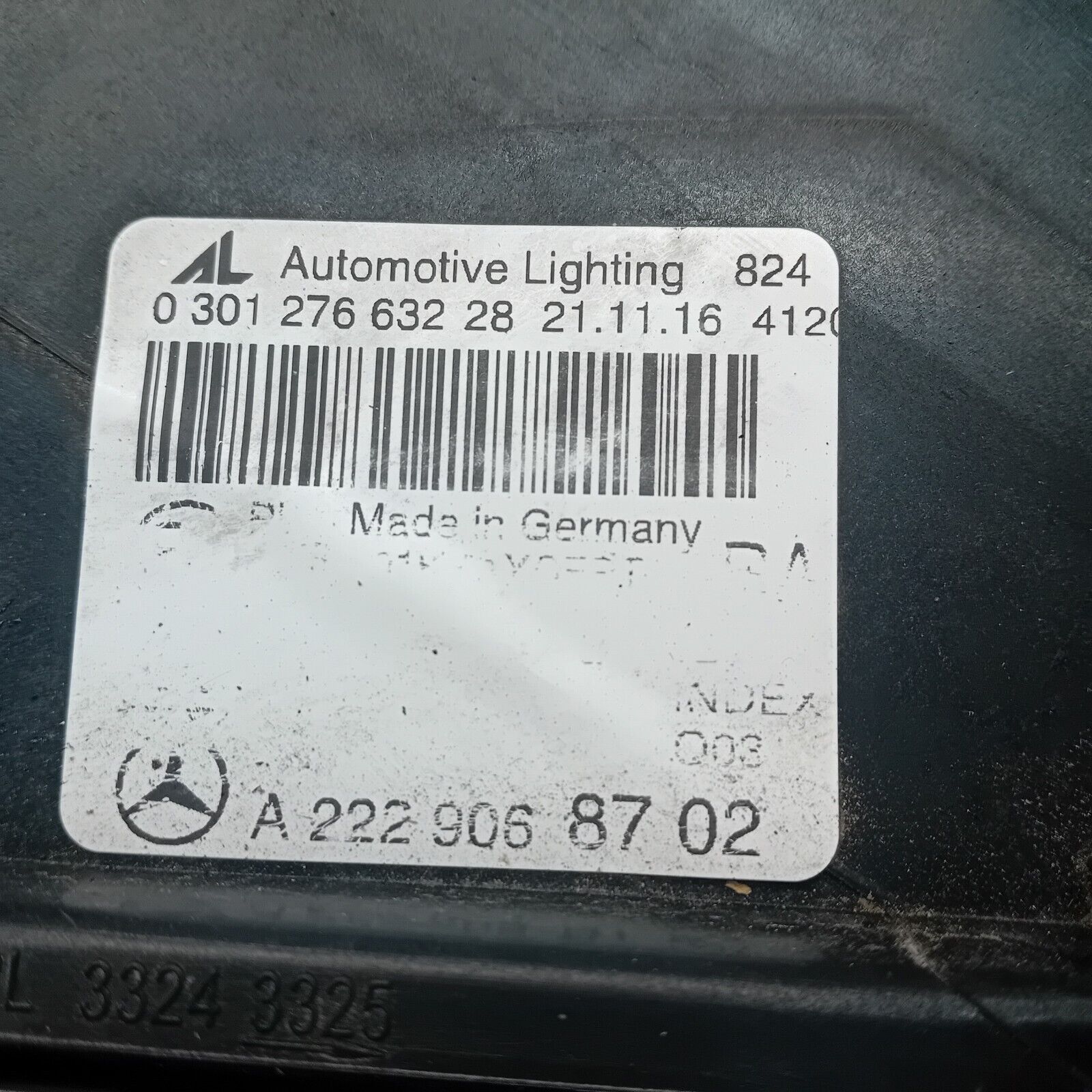 MERCEDES S-CLASS 2014 ONWARDS W222 HEADLIGHT DRIVER SIDE OS A2229068702 FMH151