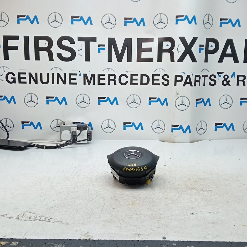 MERCEDES BENZ C-CLASS W205 STEERING WHEEL AIRBAG DRIVER OS RIGHT Q10 FM001654