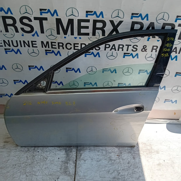 MERCEDES BENZ  E-CLASS W212 PASSENGER FRONT DOOR NSF 2015 SILVER  FMD518