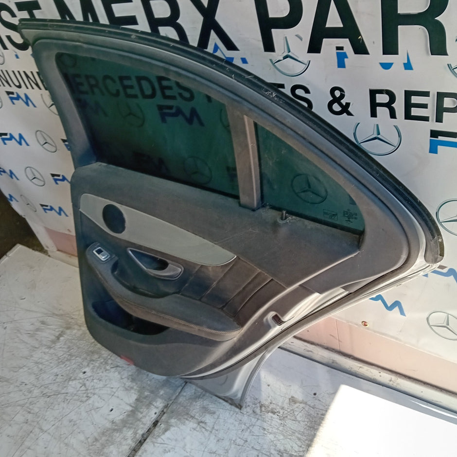MERCEDES C-CLASS S205 SLN DRIVER REAR DOOR OSR SILVER 2014 ON COMPLETE FMD455