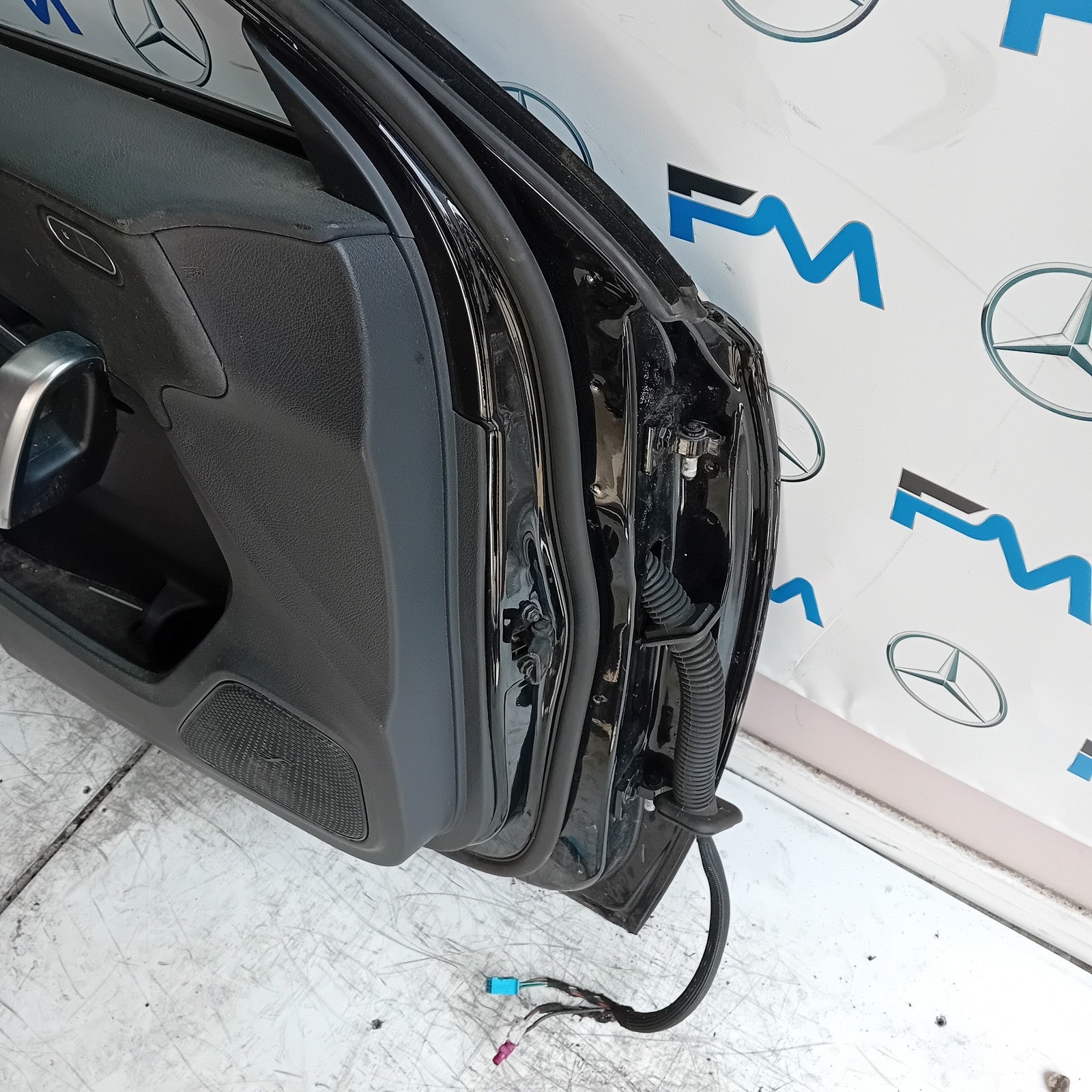MERCEDES A-CLASS W177 PASSENGER FRONT DOOR NSF BLACK 2018 ON COMPLETE FMD212
