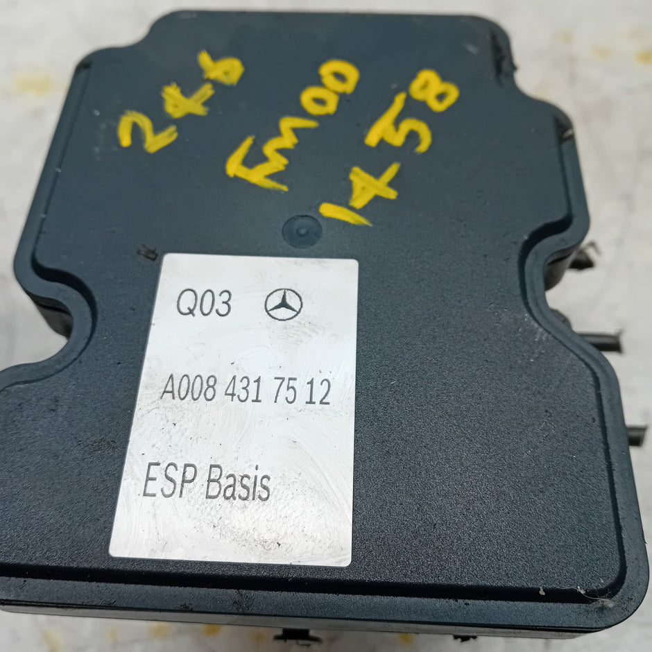MERCEDES BENZ B-CLASS W246 ABS PUMP CONTROL MODULE UNIT A0084317512 FM001458