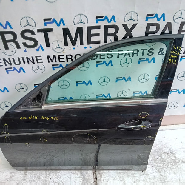 MERCEDES E-CLASS W212 PASSENGER FRONT DOOR NSF 2009-16 BLACK COMPLETE FMD383