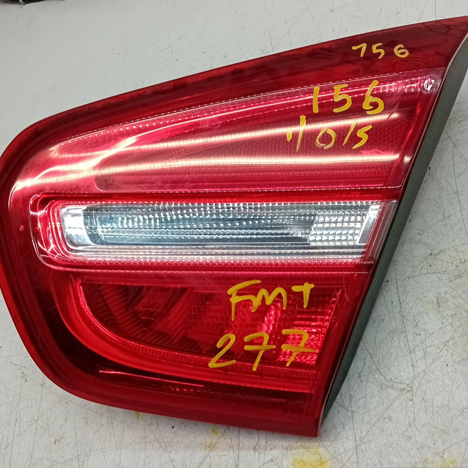 MERCEDES GLA X156 DRIVER RIGHT OS REAR INNER TAIL LIGHT A1569061258 2015 FMT277