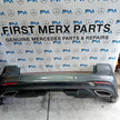 MERCEDES BENZ  GLE W166 AMG LINE REAR BUMPER GREY 2016 A1668853024 COMPLET FMX81