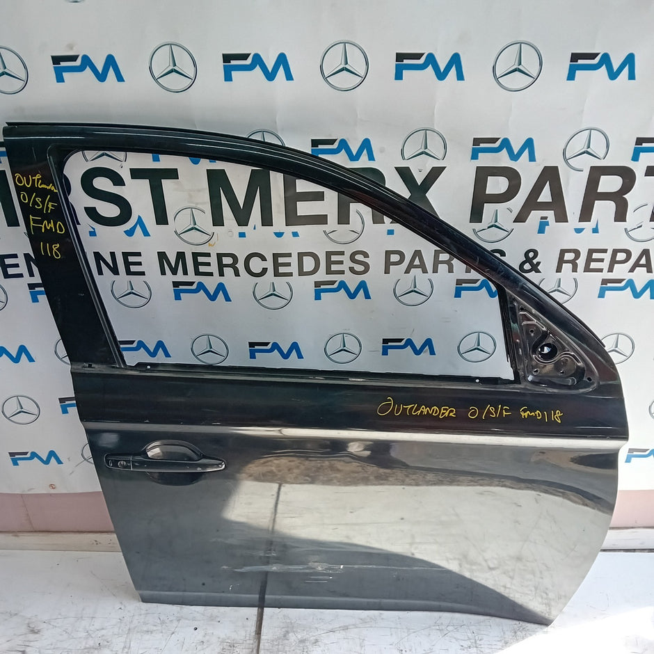 MITSUBISHI OUTLANDER DRIVER SIDE FRONT DOOR O/S/F BLACK FMD118