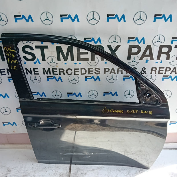 MITSUBISHI OUTLANDER DRIVER SIDE FRONT DOOR O/S/F BLACK FMD118