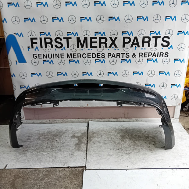 MERCEDES BENZ C-CLASS W205 COUPE REAR BUMPER 2015 BLACK COMPLETE FMX63