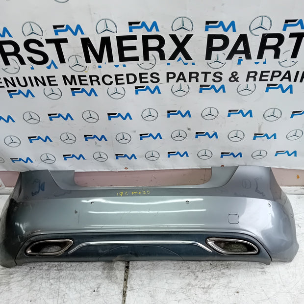 MERCEDES BENZ A-CLASS W176 REAR BUMPER 2016 ON GREY COMPLETE A1768807040 FMX35