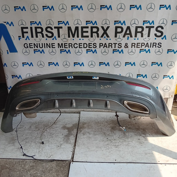 MERCEDES BENZ C-CLASS W205 COUPE REAR BUMPER 2015 GREY FMX60
