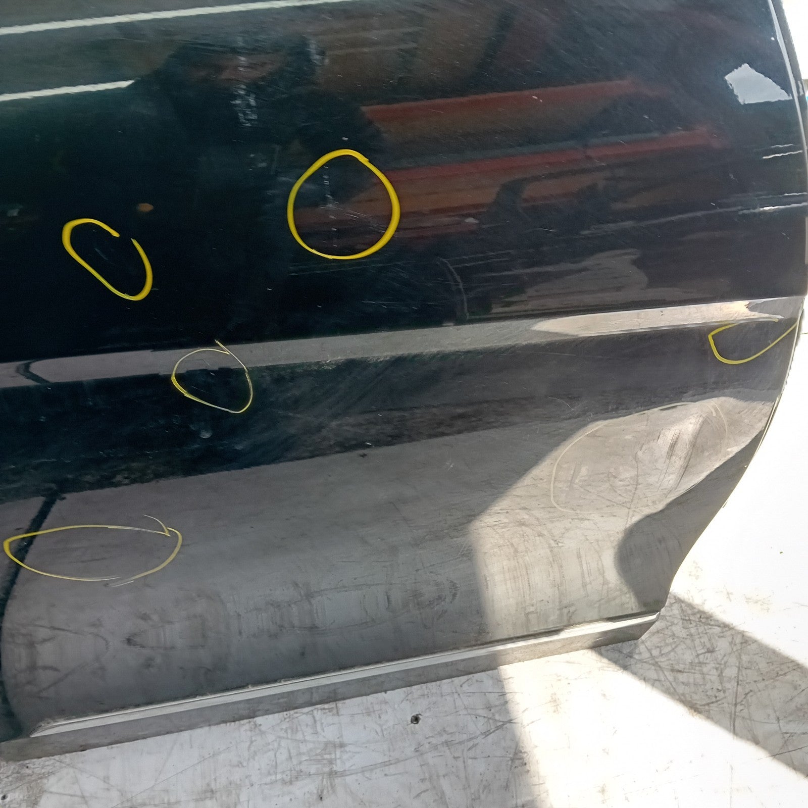 MERCEDES C-CLASS W204 DRIVER REAR DOOR OSR GREY 2008-14 FMD231