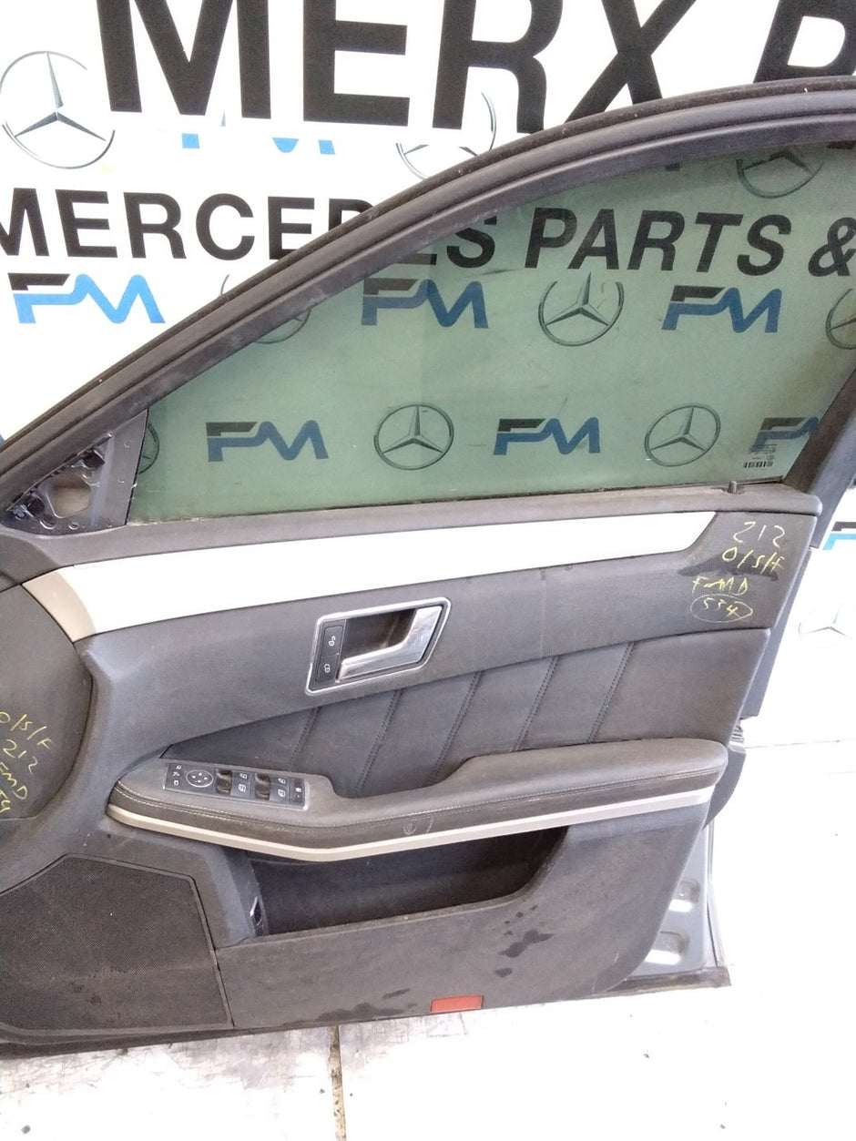 MERCEDES E-CLASS W212  DRIVER FRONT DOOR OSF GREY 2009-16 COMPLETE FMD554
