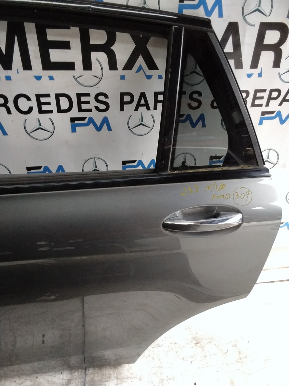 MERCEDES GLC W253 PASSENGER REAR DOOR NSR GREY 2016 ON COMPLETE FMD309