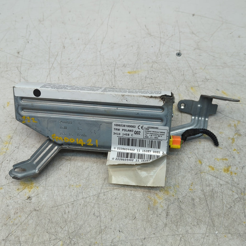 MERCEDES  S-CLASS W222 DRIVER REAR SIDE  AIRBAG MODULE A2228604402 FM001421