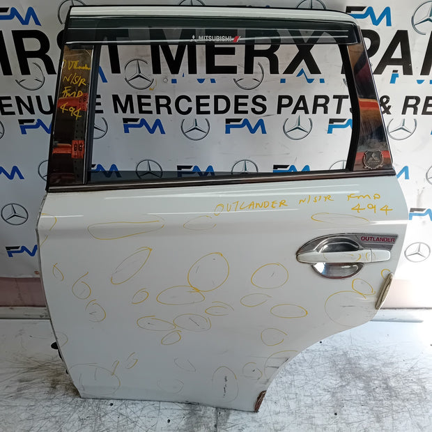 MITSUBISHI OUTLANDER MK3 PASSENGER REAR DOOR NSR 2013 WHITE FMD494