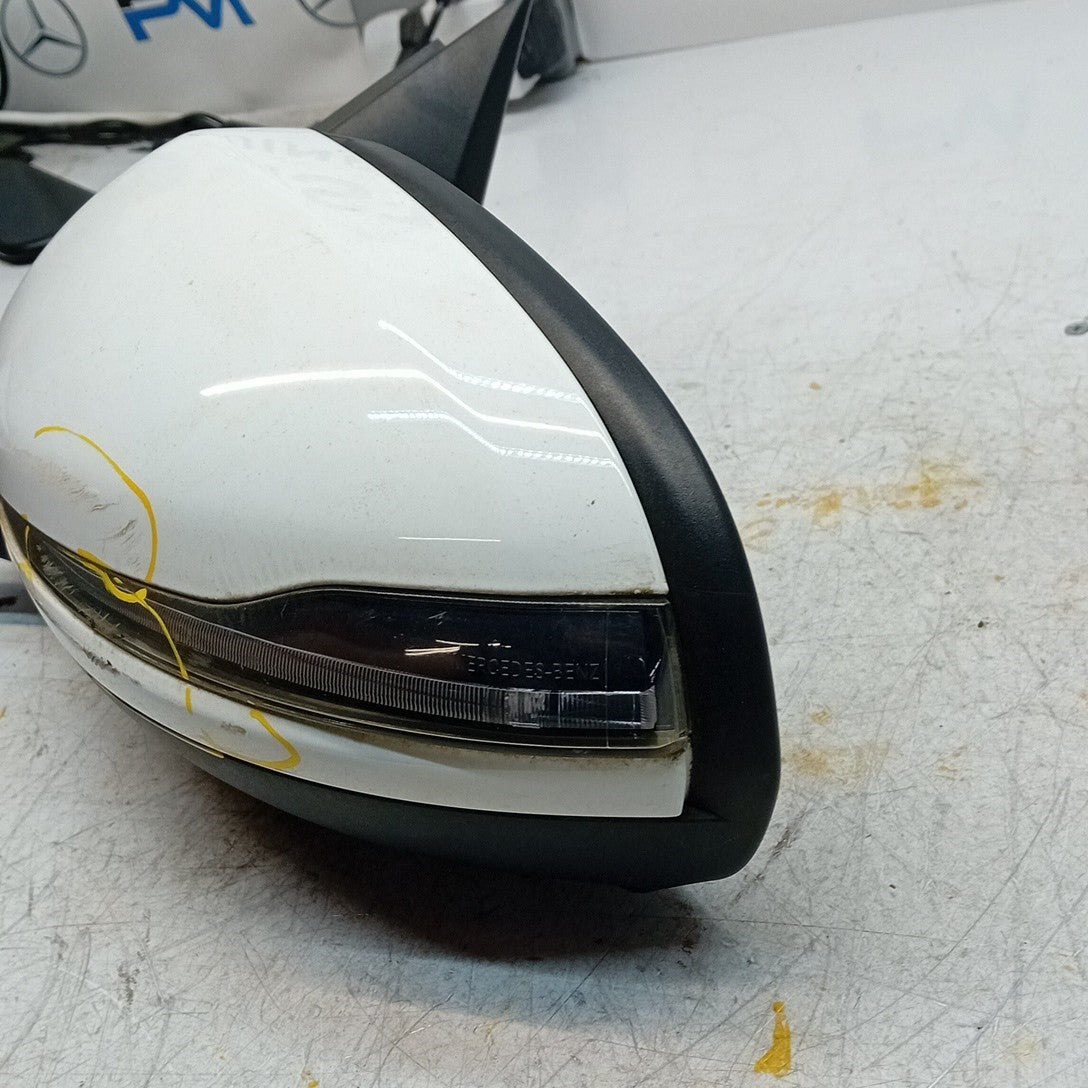 MERCEDES C-CLASS W205 PASSENGER WING MIRROR NS WHITE 2014 PL A2058101916 FMM60