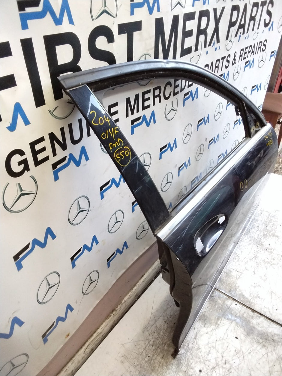 MERCEDES C-CLASS W204 SLN DRIVER FRONT DOOR OSF BLACK 2008-14 COMPLETE FMD550