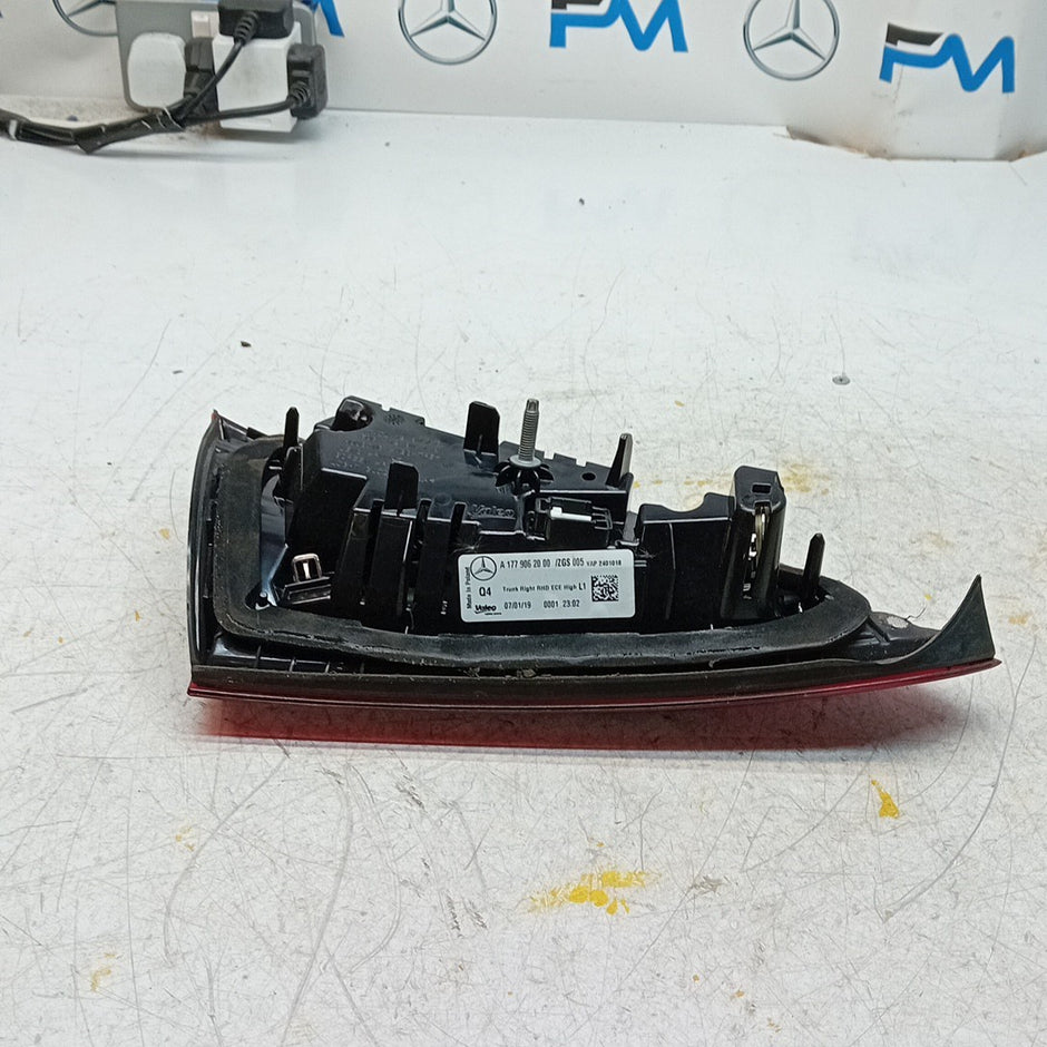 MERCEDES A-CLASS W177 DRIVER RIGHT OS REAR INNER TAIL LIGHT A1779062000 FMT240