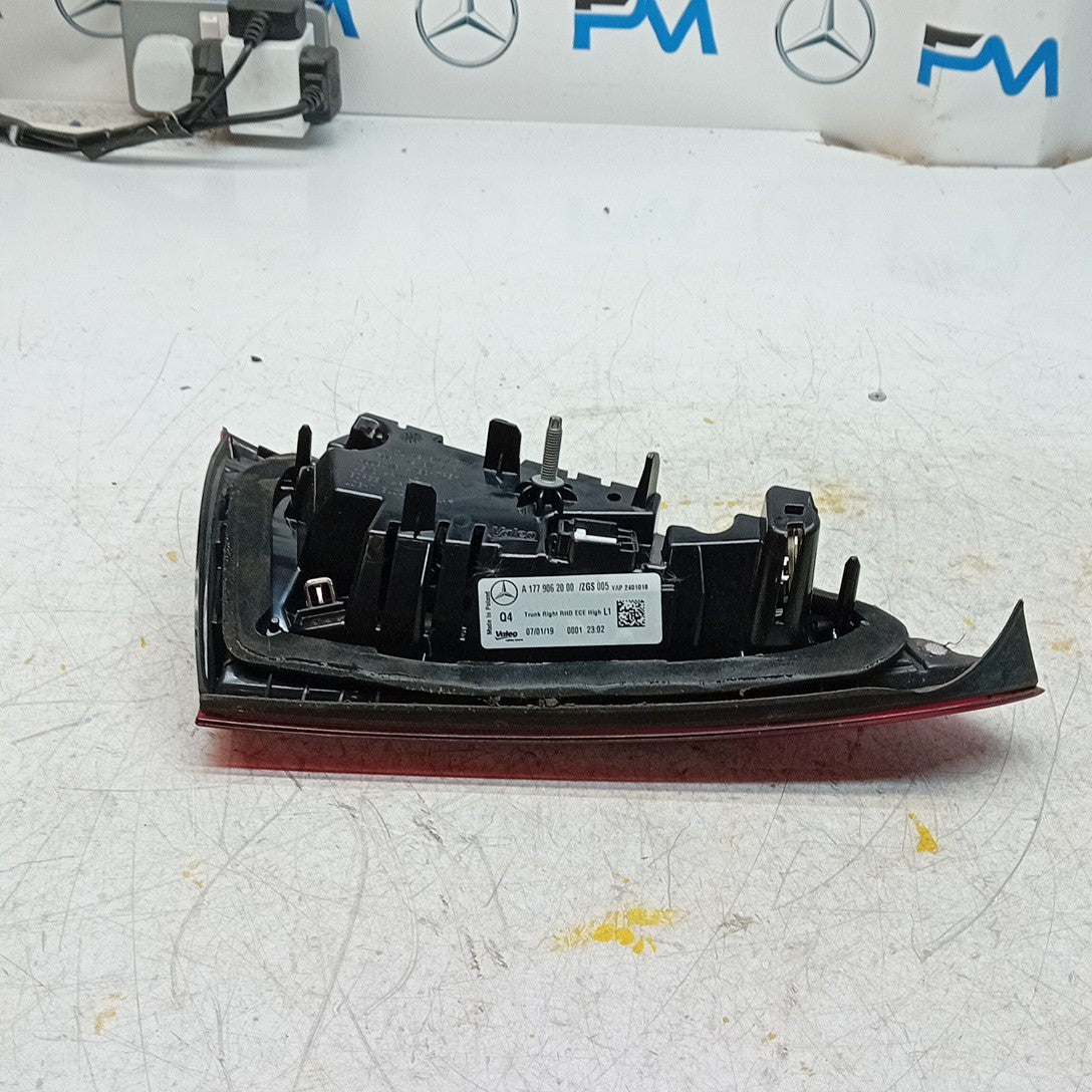 MERCEDES A-CLASS W177 DRIVER RIGHT OS REAR INNER TAIL LIGHT A1779062000 FMT240