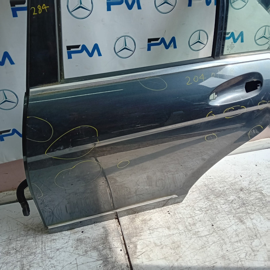 MEECEDES C-C-CLAS W204 SLN DRIVER REAR DOOR OSR 2008-14 GREY FMD284