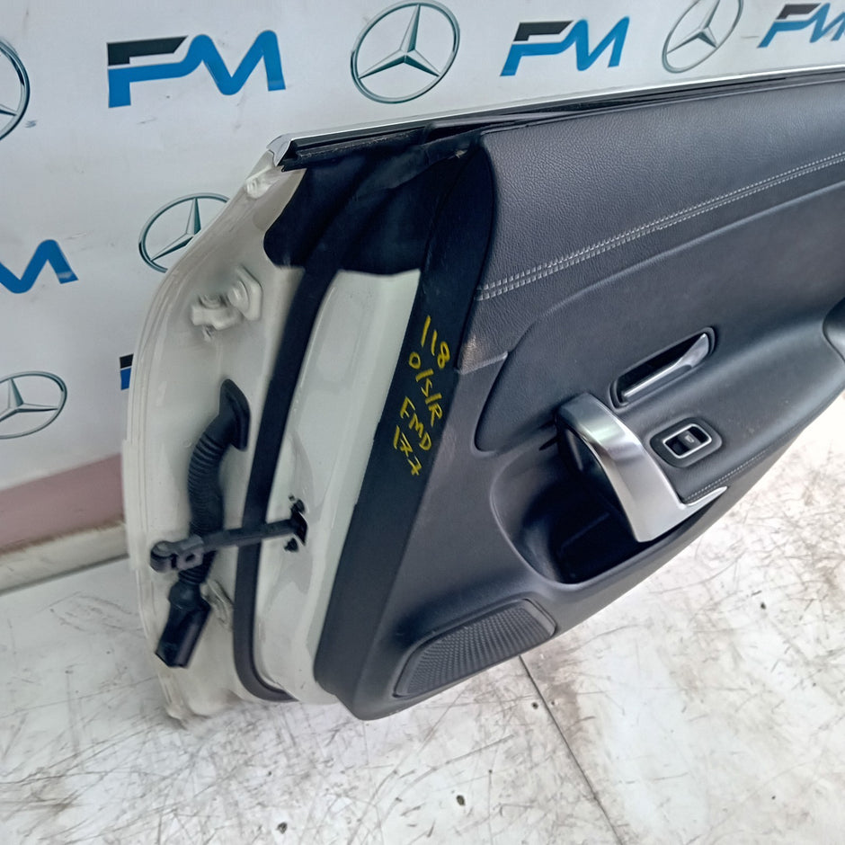 MERCEDES BENZ W118 CLA DRIVER SIDE REAR DOOR OSR WHITE 2019 ON COMPLETE FMD177
