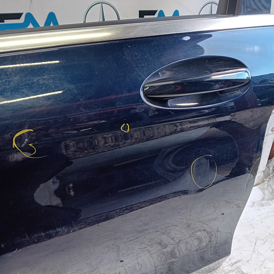 MERDEDES C-CLASS W205 DRIVER SIDE FRONT DOOR NSF BLUE 2014 ON COMPLETE FMD184