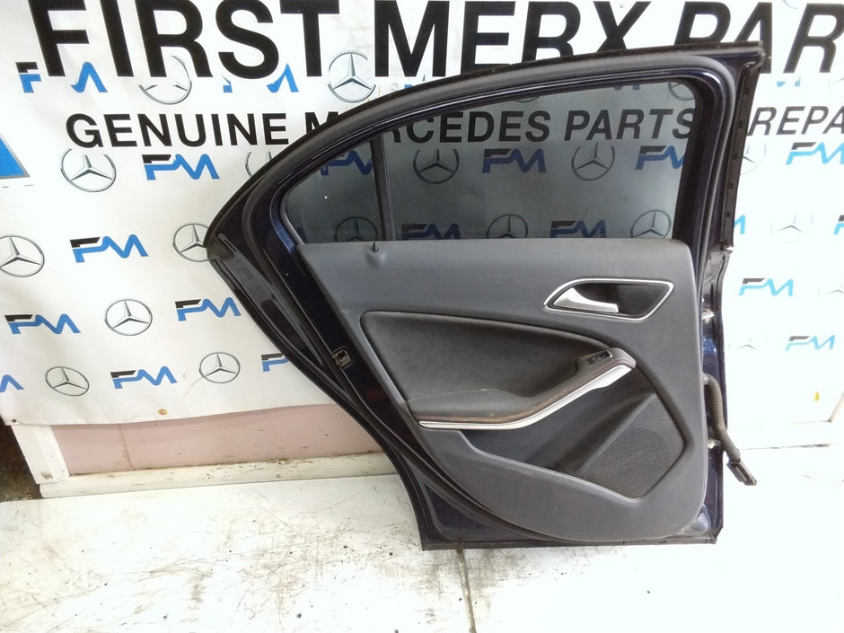 MERCEDES A-CLASS W176 PASSENGER REAR DOOR NSR BLUE 2012-18 COMPLETE FMD325