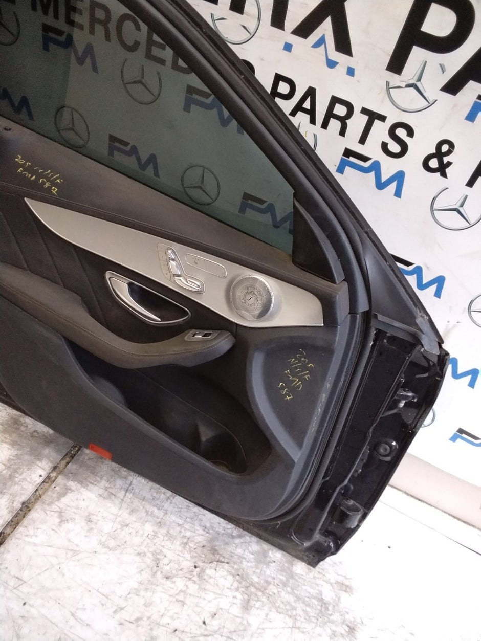 MERCEDES BENZ C-CLS W205 SLN PASSENGER FRONT DOOR NSF SILVER 2014-21  FMD587