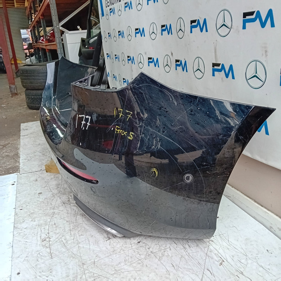 MERCEDES BENZ  A-CLASS W177 REAR BUMPER A1778804801 2018 BLUE COMPLETE FMX5