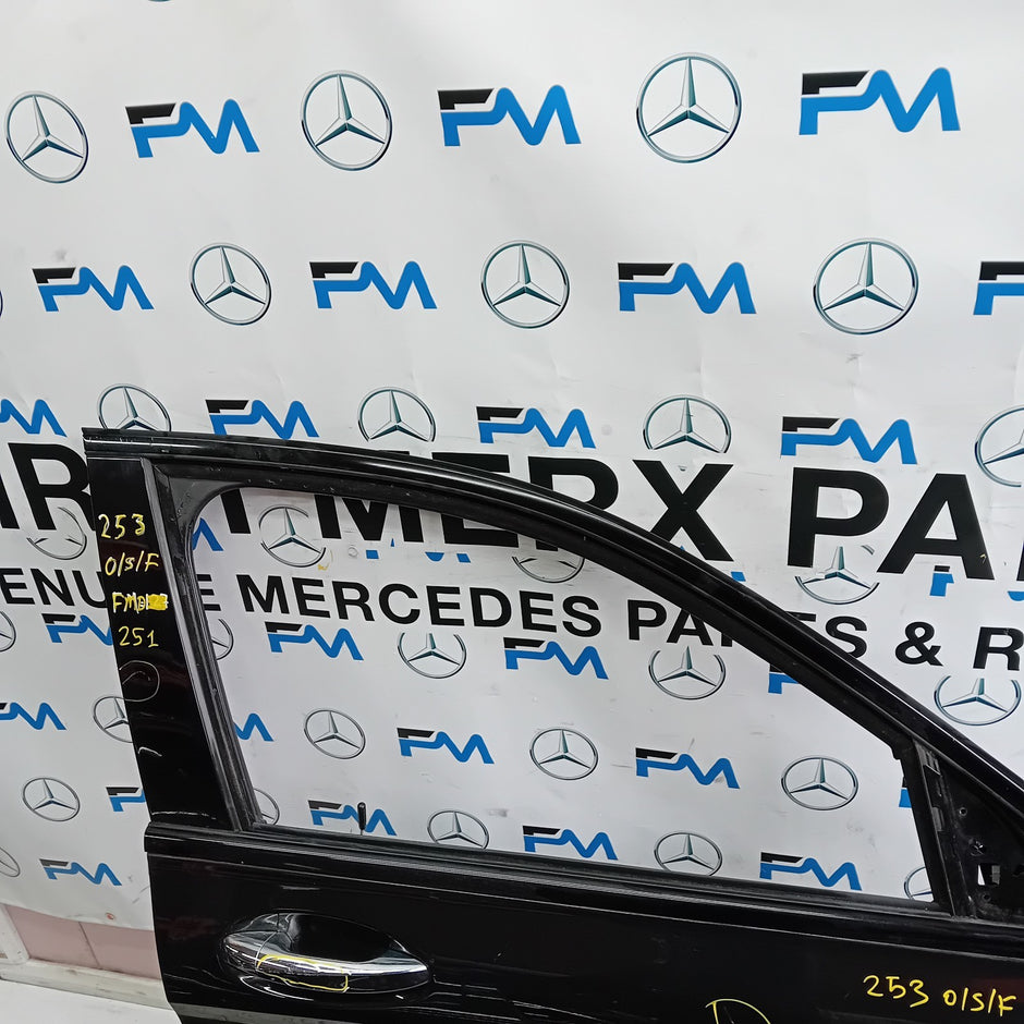 MERCEDES GLC X253 DRIVER FRONT DOOR OSF BLACK 2016 ON COMPLETE FMD251