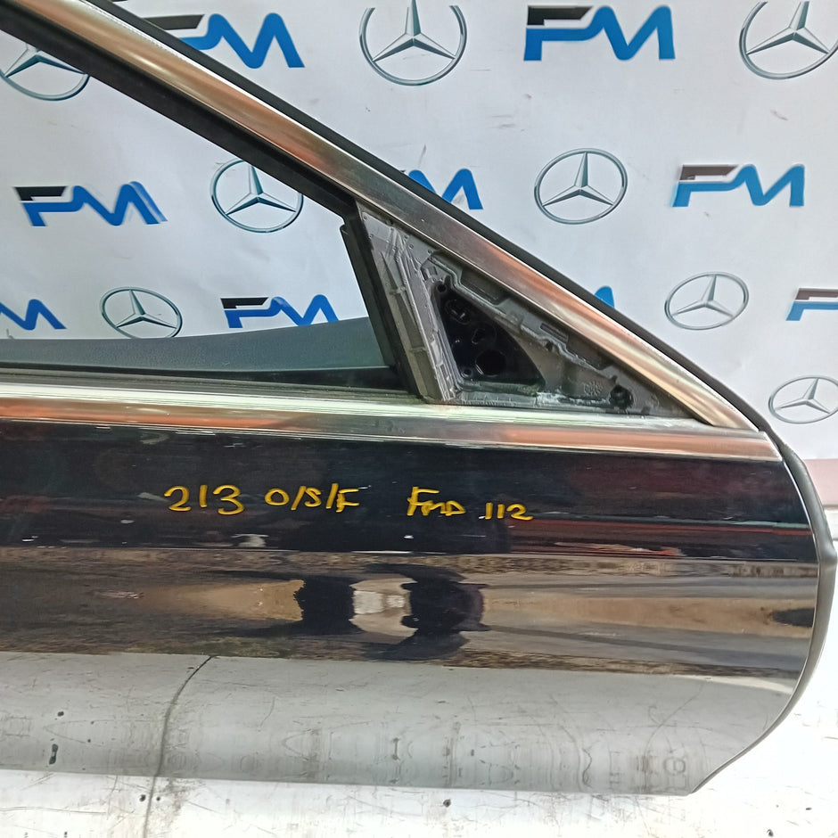 MERCEDES BENZ  E-CLASS W213 DRIVER SIDE FRONT DOOR O/S/F COMPLETE BLACK FMD112
