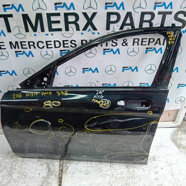 MERCEDES C-CLASS W205 SLN PASSENGE FRONT DOOR NSF BLACK 2014 ON FMD373