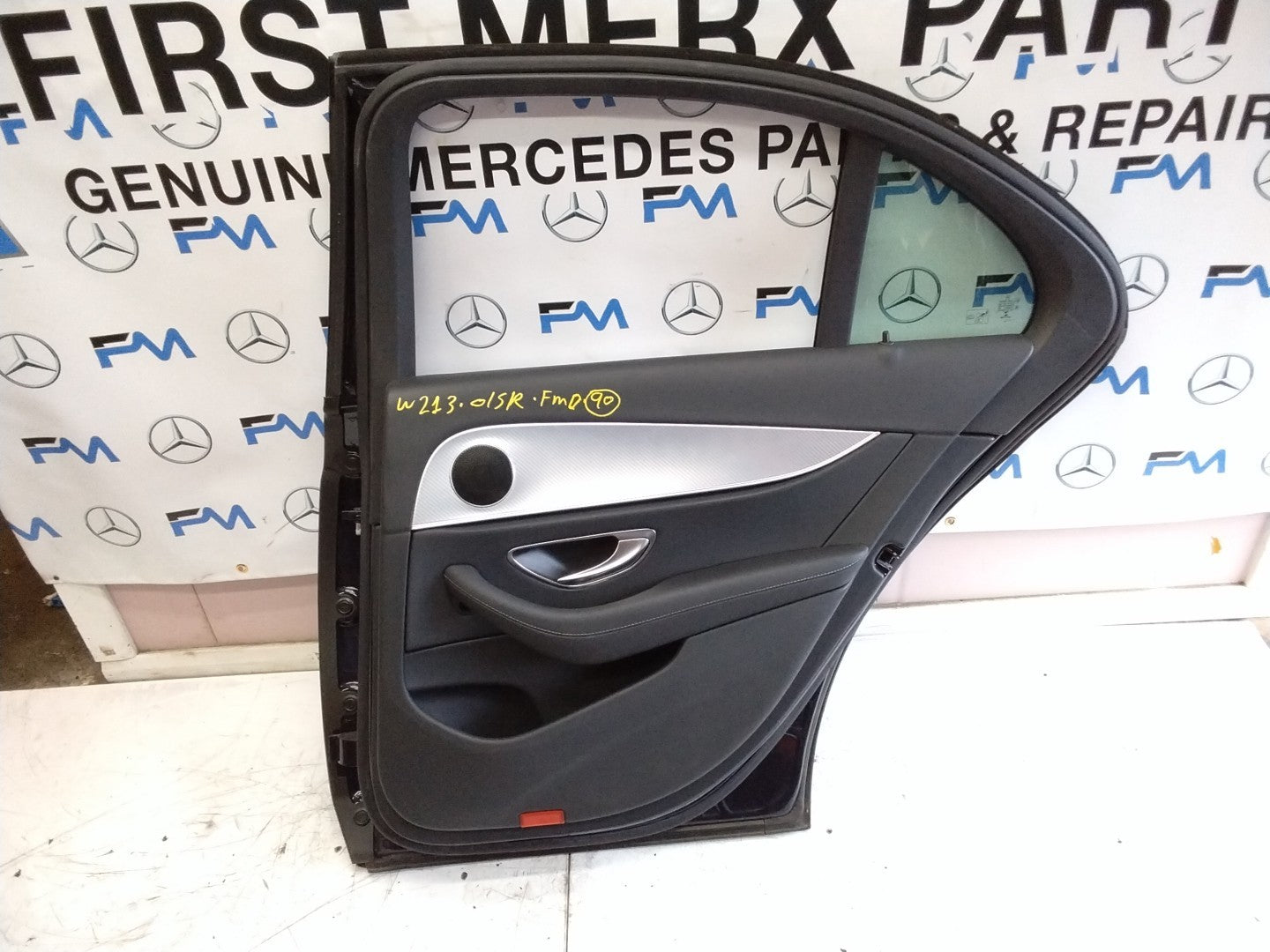 MERCEDES BENZ  E-CLASS W213 DRIVER SIDE REAR DOOR O/S/R COMPLETE BLUE FMD90