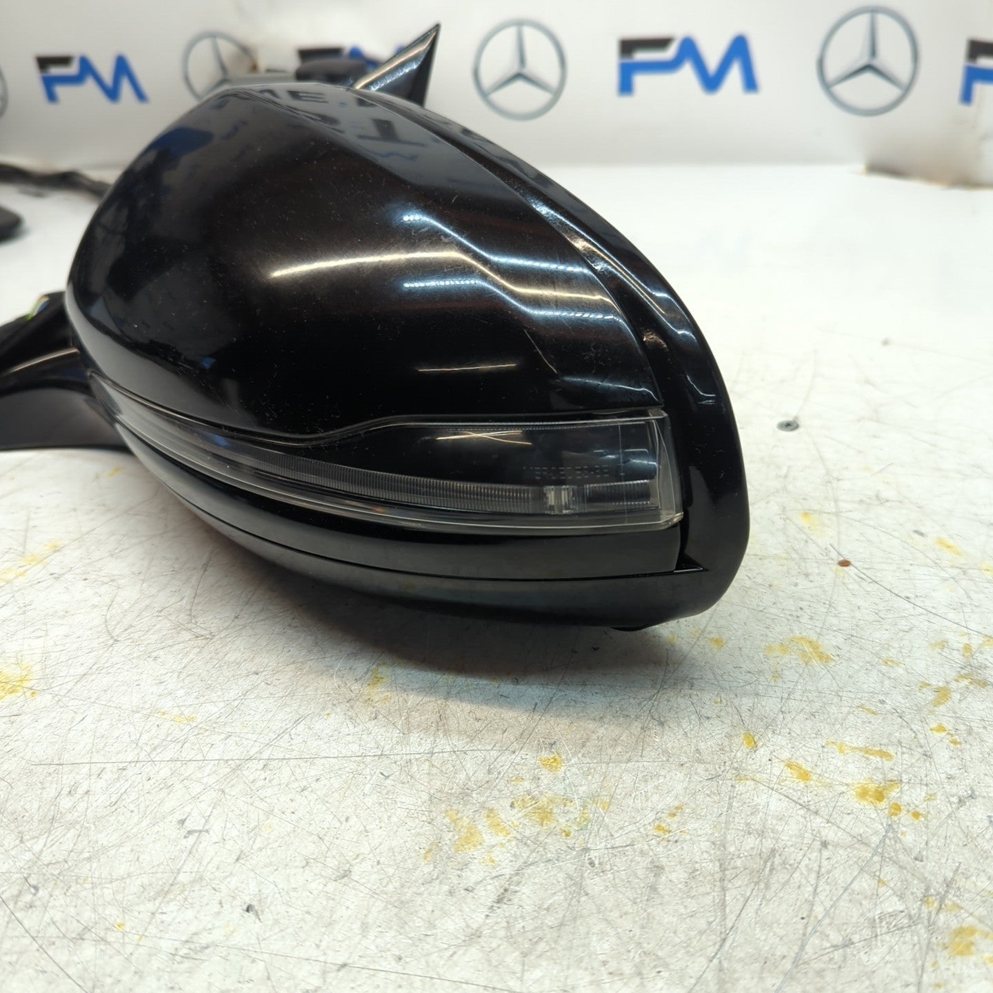 MERCEDES E-CLASS W213 PASSENGER WING MIRROR NS BLACK A2138102500 FMM78